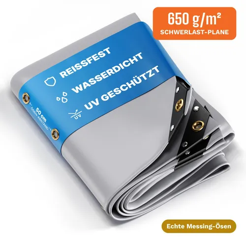 NEMAXX® Premium Abdeckplane Wasserdicht 600x1200cm – Robuste PVC Gewebeplane für vielseitigen Einsatz - Diese wetterfeste Abdeckplane aus 650 g/m² PVC ist reißfest und UV-beständig. Ideal für Garten, Bau und Industrie – schützt zuverlässig Holz, Möbel und mehr bei jedem Wetter.