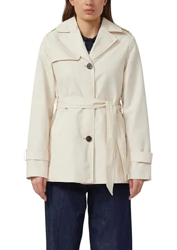s.Oliver Wasserabweisender Trenchcoat im Slim Fit - Eleganter Slim Fit Trenchcoat aus wasserabweisendem Material, ideal für Outdoor-Aktivitäten. Mit praktischem Textilgürtel und mehreren Taschen für zusätzlichen Komfort.