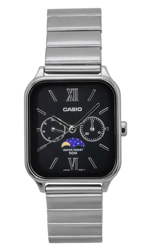 Casio Classic Quartz MTP-M305D-1A2V Herrenuhr - Armbanduhren mit 50m Wasserdichtigkeit, elegantes Design aus Edelstahl und praktische Tages- und Datumsanzeige für den stilbewussten Herren.