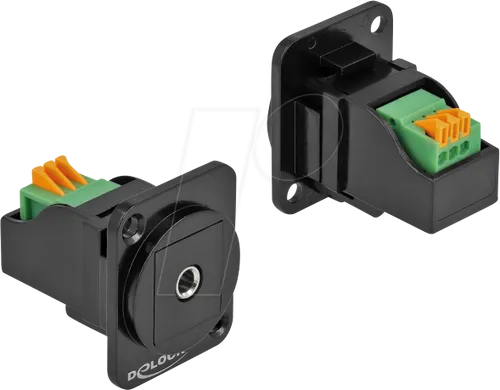 DELOCK 86732 - D-Typ Modul 3,5 mm 3 Pin Klinkenbuchse zu Terminalblock