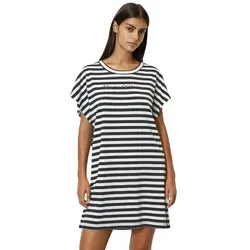 Marc O'Polo Women's Mix&Match Dress Night Shirt, Navy/White, Small - Nachthemden für Damen, zeitloser Stil mit hochwertigem Material für ultimativen Komfort im Schlaf.