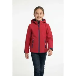 Trollkids Kinder Trollfjord Jacke in Rot (Größe 104) - Wasserabweisende Softshelljacke für Kinder, robust und mit angenehm weicher Innenseite für optimalen Tragekomfort.