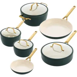 GREENPAN Pfannen-Set Padova Reserve 6-tlg. – Spülmaschinenfest und Langlebig - Das GREENPAN Padova Reserve Kochgeschirrset kombiniert elegantes Design mit hoher Funktionalität. Mit kratzfester Oberfläche und innovativer Antihaftbeschichtung für müheloses Kochen und einfache Reinigung – ideal für alle Herdarten.