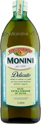 Monini Delicato Olio Extra Vergine di Oliva 1Lt - Hochwertiges nativ extra Olivenöl aus Italien, ideal für die mediterrane Küche und zum Verfeinern von Gerichten.