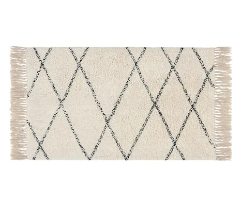 benuta Nest Badematte, Creme, 50x80 cm - Badteppich in Creme mit weichem Material für warme Füße nach dem Duschen. Pflegeleicht und formbeständig, ideal für feuchte Räume.