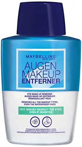Maybelline Make Up Remover For Eyes 125ml - Make-up-Entferner für sanfte Reinigung der Augenpartie, entfernt wasserfestes Make-up mühelos und ist für empfindliche Haut geeignet.