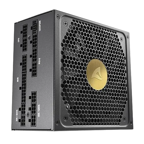 Sharkoon REBEL P30 Gold 1000W ATX3.0 - ATX3.0 Netzteil mit 80 PLUS Gold Zertifizierung, bietet effiziente Stromversorgung und optimales Kabel-Management für leistungsstarke Gaming-PCs.