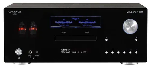 Advance Acoustic My Connect 150: HiFi Netzwerkplayer - Media-Streaming-Client mit integrierten CD-Player und DAB+/FM-Tuner. Genießen Sie hochwertigen Sound dank der Röhren-Vorstufe und Zugriff auf beliebte Streaming-Dienste.