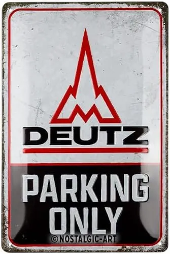 Nostalgic-Art Metallschild Blechschild 20 x 30cm - Deutz - Parking Only