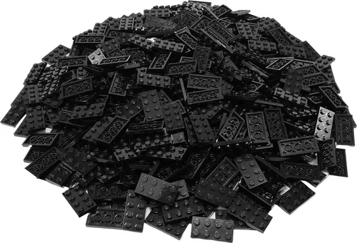 LEGO® 2X4 Platten Bauplatten Schwarz - 3020 NEU! Menge 50x