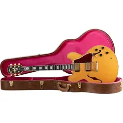 Gibson 1959 ES-355 Reissue VOS Vintage Natural - Gitarren - Exquisite Custom Shop Historic Collection mit edlem Ahorn- und Ebenholz, ausgestattet mit 2x Custombucker für einen einzigartigen Klang. Inklusive Koffer und Zertifikat.