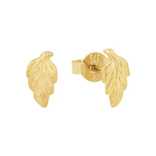 Amor Ohrstecker Damen, 0,8 cm, Gold, Blattdesign, Geschenkbox inklusive - Elegante Ohrstecker "Blatt" aus 375 Gold, ideal für besondere Anlässe. Leicht anzulegen und sicher im Halt, vereinen sie stilvolles Design und hochwertige Verarbeitung. Perfekt verpackt in einer Geschenkbox.