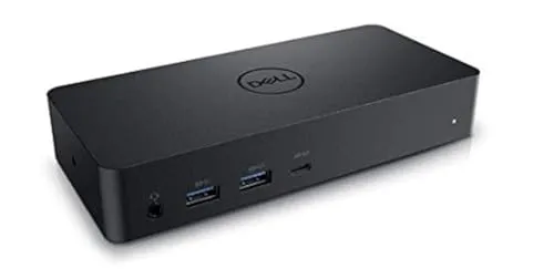 Dell D6000 USB-C Triple Docking Station, Up to Three 4K Displays via USB-C, UHD 5K (Generalüberholt)