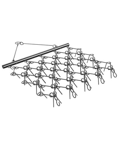 VEVOR Wiesenegge - ATV-Rasenrechen 178x147cm - Landwirtschaftstechnik mit robustem Design für hervorragende Leistung, breite Abdeckung und einfache Montage – ideal für die Pflege von Wiesen und Feldern.