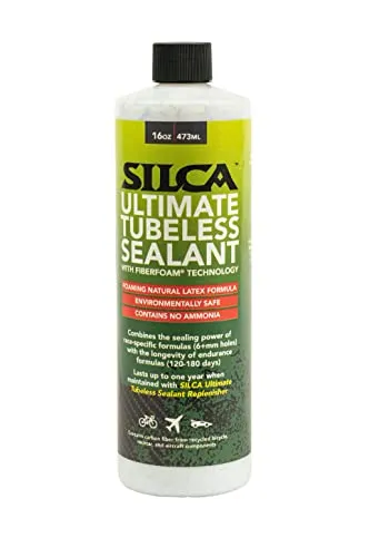 SILCA Ultimate Tubeless Sealant 473 ml - Reifendichtmittel - Hochwertiges Reifendichtmittel für Tubeless-Reifen, ideal für schnelle Reparaturen und zuverlässigen Pannenschutz beim Radfahren.