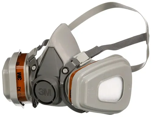 3M Maske für Farbspritzarbeiten 6002 - Arbeits- & Schutzkleidung, bietet verbesserte Atmungsaktivität und optimalen Schutz bei Farbspritzarbeiten, Farbauftrag und Schleifen.