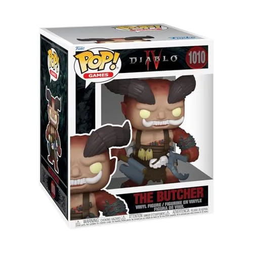 Diablo 4 The Butcher Oversized POP! Figur 15 cm - Spielfiguren - Coole 15 cm Vinyl-Figur aus Funkos beliebter 'POP!'-Reihe, perfekt für Sammler und Diablo-Fans.