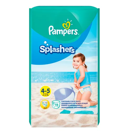 Pampers Schwimmwindeln Splashers Größe 4 bis 5 Tragepack 11 Stück