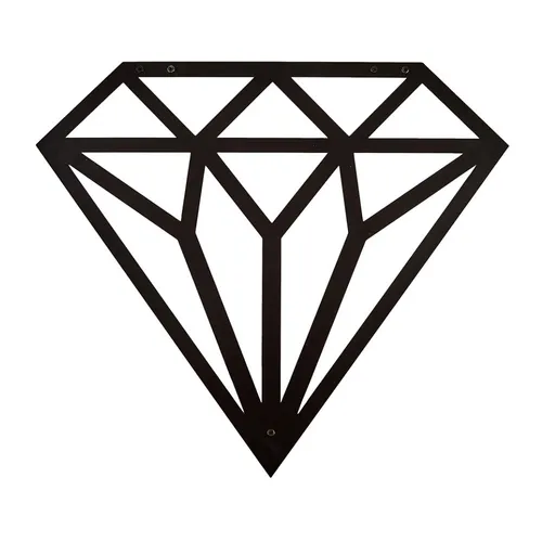 Hansmeier Wanddekoobjekt Diamant schwarz - Sonstige Wanddekoration, wasserfest und ideal für Innen- und Außenbereiche, verleiht deinem Zuhause eine einzigartige Note.