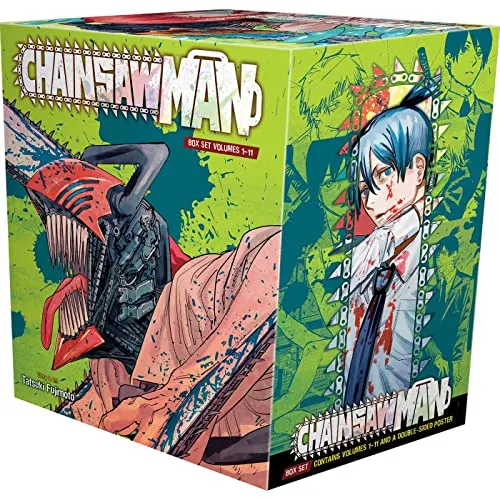 Chainsaw Man Box Set: Komplettset mit Bänden 1-11 - Comedy & Soap Mangas: Erlebe die packende Geschichte von Chainsaw Man in einem praktischen Box Set mit allen 11 Bänden!