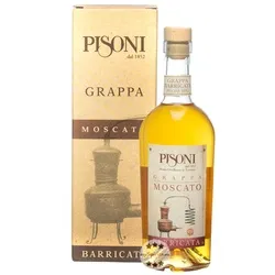 Pisoni Grappa Trentina Moscato Barricata
