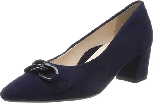 ara Damen Pumps LONDON 12-11503-03 night blau, Gr. 38 - 41 - Elegante ara Pumps aus hochwertigem Veloursleder mit feinen Nieten. Komfortable Weite G und weiche Lederdecksohle sorgen für optimalen Tragekomfort. Ideal für formelle Anlässe oder den Alltag.