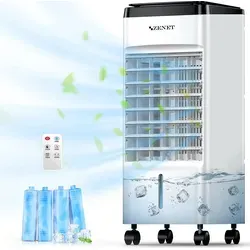 Zenet Zet-483 Mobile Klimaanlage – 4-in-1 Luftkühler mit Befeuchter, Reiniger & Ventilator - Der Zenet ZET-483 vereint Kühlen, Reinigen, Befeuchten und Ventilieren in einem kompakten Gerät. Ideal für Räume bis 20 m², energieeffizient mit nur 65 Watt. Genießen Sie frische Luft ohne aufwendige Installation!