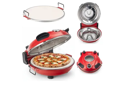 COIL Pizzaofen Pizzamaschine – Hochtemperatur-Küchenofen für perfekte Pizzas - Kompakter Pizzaofen mit 31 cm Steindurchmesser und bis zu 420 °C. Ideal für Garten, Terrasse und Catering. Bereiten Sie in Minuten perfekte Pizzas mit knusprigem Boden und fluffigem Rand zu!