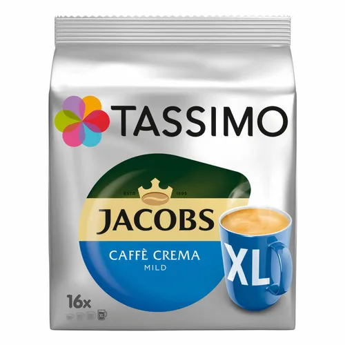 TASSIMO JACOBS Caffè Crema mild XL Kaffee KAPSEL gemahlener Röstkaffee 80T-DISCS