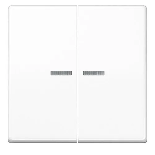 Jung KNX RF Taster 2fach AS 10921 ST RF WW - Lichtschalter für KNX-Anlagen, ideal zur Steuerung von Licht und Jalousien mit flexibler Tastenbelegung und Temperaturregelung.