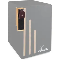XDrum CK-L Cajon Kastagnette Large Set - Hochwertige Holz-Kastagnette mit einstellbaren Schrauben für individuellen Klang. Ideal für Handperkussionsinstrumente, inklusive praktischer Cajon-Accessory Halterung.