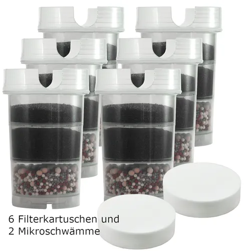 AcalaQuell Wasserfilter Jahrespaket - Zubehör für Kannenfilter - Filterzubehör für AcalaQuell Modelle: Swing, Sunny, Wassetto, One, Silizia. Hochleistungsaktivkohle sorgt für reines Wasser, frei von Schadstoffen und reich an Mineralstoffen, für gesundes und wohlschmeckendes Trinkwasser.