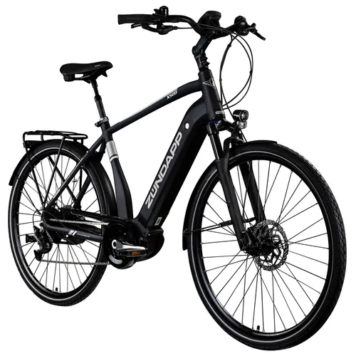 ZÜNDAPP X500 E-Bike 51cm schwarz - E-Bike für Damen und Herren mit leistungsstarkem Bosch Antrieb, 500 Wh Akku und bis zu 140 km Reichweite – ideal für lange Touren und Alltag.