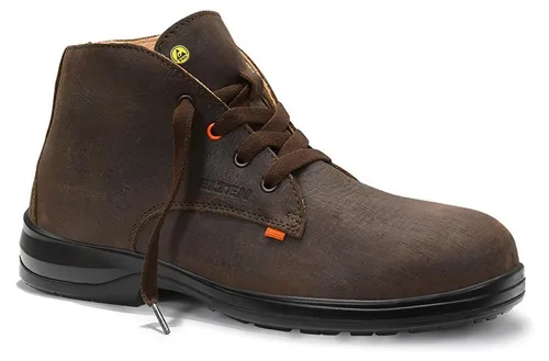 Sicherheitsschnürstiefel NIKOLAS XXB brown Mid ESD S3S, Gr. 46 - Robuste Sicherheitsschnürstiefel NIKOLAS XXB brown Mid ESD S3S in Gr. 46. Ideal für den professionellen Einsatz, mit metallfreiem Durchtrittschutz und innovativer Sohle für optimalen Komfort.