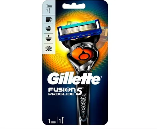 Gillette Fusion5 ProGlide Rasierer, 1-tlg. - Rasierklingen für den Gillette Fusion5 ProGlide Rasierer mit 5 Klingen und FlexBall Technologie für eine sanfte, präzise Rasur. Ideal für anspruchsvolle Konturen und schwer erreichbare Stellen.