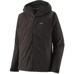 Patagonia Men Boulder Fork Rain Jacket Black (M) - Funktionsjacke aus 3-lagigem H2No-Material, wasserdicht und atmungsaktiv. Ideal für Outdoor-Abenteuer, schützt vor Regen und Wind, nachhaltig ohne PFCs und Fair Trade zertifiziert.