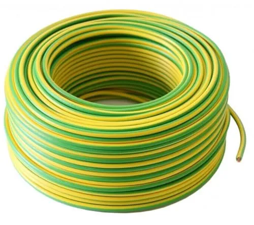 25m 10mm2 Erdungskabel H07V-K 1x10mm² Aderleitung flexibel Kupfer Litze Einzelader für PV Anlagen Solar Energieleitung Verdrahtungsleitung PVC Erdungsleitung feindrahtig grün-gelb