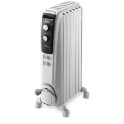 De'Longhi Dragon 4 TRD4 0615T - Mobiler Ölradiator mit 1500 W - Effizienter Elektroheizer für wohlige Wärme, ideal für Wohnräume oder Büros, mobil und einfach zu bedienen.