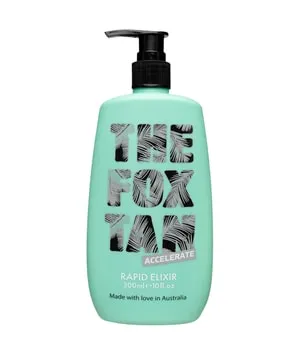 The Fox Tan Rapid Tanning Elixir 300 ml - Selbstbräuner, fördert die Melaninbildung für eine tiefere Bräune ab dem ersten Tag, pflegt mit Mandelöl und Karottenextrakt, ideal für Sonnenbäder.