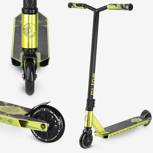 Movino Glide Stunt Scooter – Profi Roller für Erwachsene & Jugendliche mit ABEC 9 Kugellagern - Leichter Stunt Scooter mit robustem Aluminiumdeck (3,3 kg), ideal für Tricks. Hochwertige ABEC9-Lager sorgen für Geschwindigkeit und Präzision. Perfekt für Einsteiger und Fortgeschrittene.