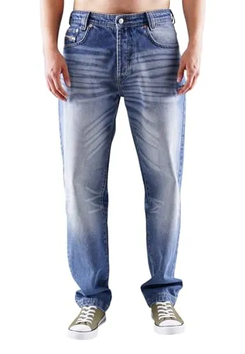 Picaldi Zicco 472 Herren Jeans | Relaxed Tapered Fit - Lässige Herren Jeans im Relaxed Tapered Fit mit modernem Karottenschnitt. Der Slate Harbor Grey-Blue Farbton und die verdeckte Knopfleiste sorgen für einen urbanen Look. Robuster Baumwoll-Denim garantiert hohen Tragekomfort und Langlebigkeit.