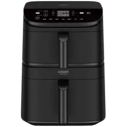 COSORI CAF-DC123S-DDER Turbo Tower Pro Smart Heißluftfritteuse - Fritteusen mit 2630 Watt, kein Vorheizen nötig – bereiten Sie gesunde, knusprige Speisen schnell und einfach zu!