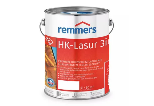 Remmers HK-Lasur 3in1 pinie/lärche, 10 Liter - Beizen – Exzellenter Holzschutz für außen mit 3in1-Funktion: Imprägnierung, Grundierung und Lasur in einem Produkt. Ideal für Zäune und Gartenhäuser, schützt vor Feuchtigkeit und UV-Strahlung.