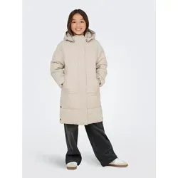 ONLY Girl Steppmantel KOGIRENE - Funktionsjacke mit Reißverschluss und Kapuze, gefertigt aus 50% recyceltem Polyester für nachhaltigen Komfort und Stil.