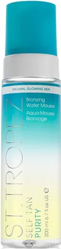 St. Tropez Self Tan Purity Bronzing Water Mousse 200 ml - Selbstbräuner mit 100% natürlichem DHA, erfrischt die Haut und schützt vor Umwelteinflüssen, für einen natürlichen Glow ohne Farbrückstände.
