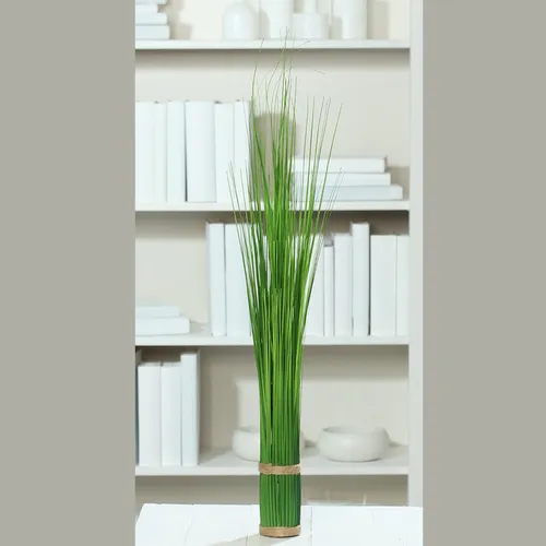 künstliches Stehgras Bündel, Deko Gräser H. 60cm D. 7cm grün DPI