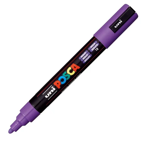 POSCA Pigmentmarker PC-5M, violett Rundspitze, Strichstärke: 1,8 - 2,5 mm