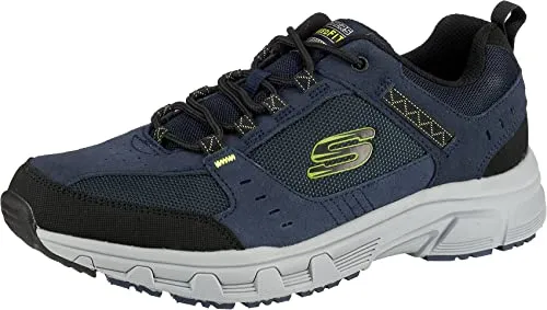 Skechers Herren Oak Canyon-51893 Sneaker, Blau Navy Lime Nvlm, 42 EU - Herren-Sneaker aus hochwertigem Suede, ideal für den Alltag mit stylischem Design und optimalem Tragekomfort.