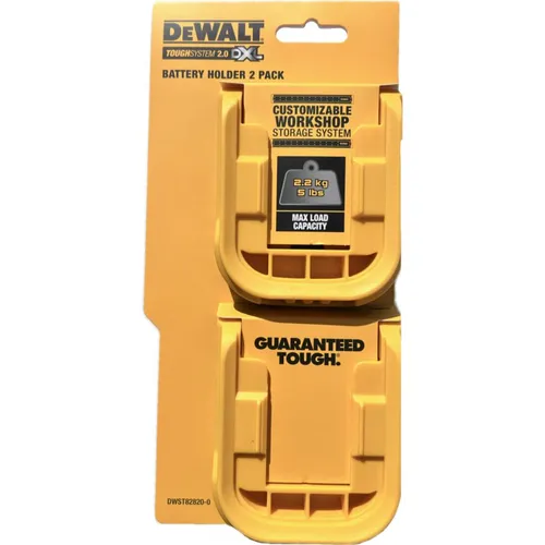 DeWalt Zubehör DWST82820-0 TOUGHSYSTEM 2.0 DXL Batteriehalter - 2 Stück (DWST82820-0)