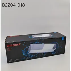 BRILONER - LED Badezimmer Wandleuchte mit IP44 Schutz - Wandleuchten für Innen- und Außenbereich, spritzwassergeschützt mit ansprechendem Up & Downlight für optimale Lichtverteilung.